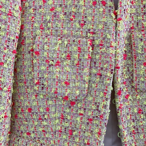 J Crew neon tweed blazer jacket - Picture 2 of 7